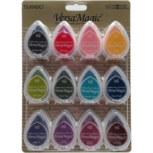Tsukineko VersaMagic Dew Drop Ink Pads- 12pk