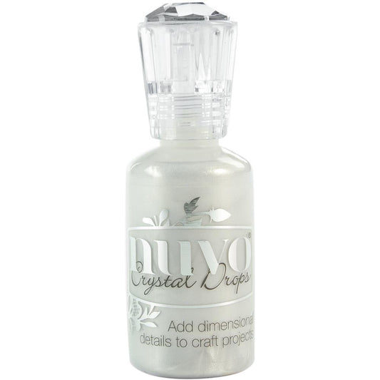 Nuvo Crystal Drops Metallic- Ivory Seashell