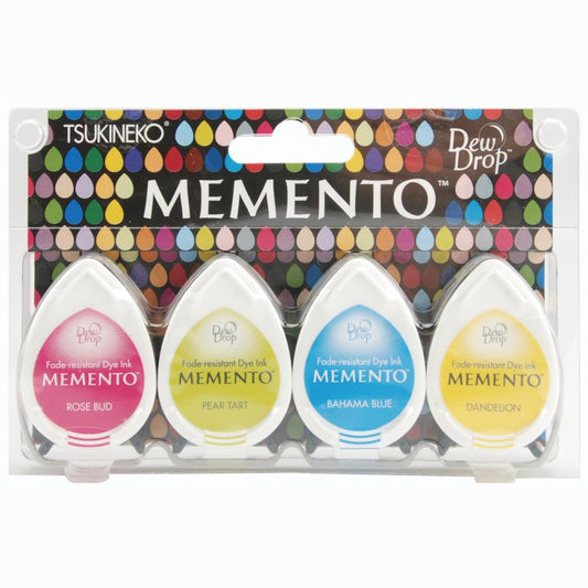 Tsukineko Memento Dew Drop Ink Pads- 4 Pack - Beach Party