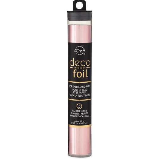 iCraft Deco Foil Transfer Sheets - Pink Quartz