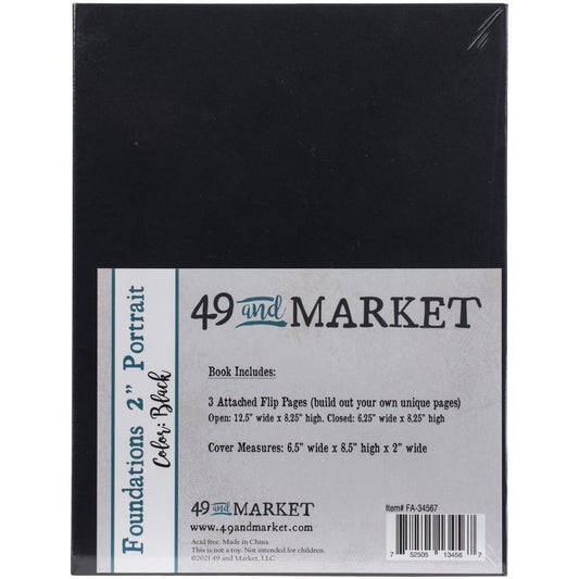 49 & Market Foundations 2" Portrait Chipboard Album