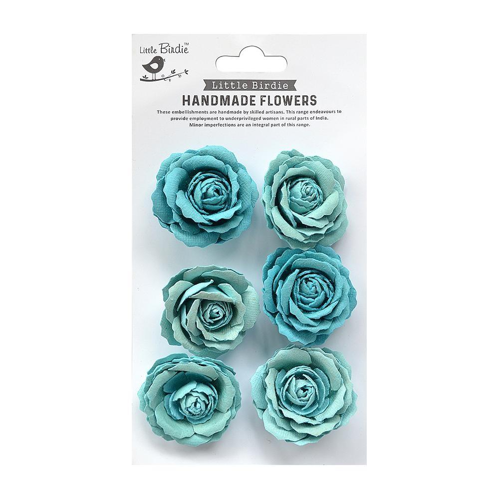 Little Birdie Handmade Flowers- Ellis Songs of the Sea- 6 pcs