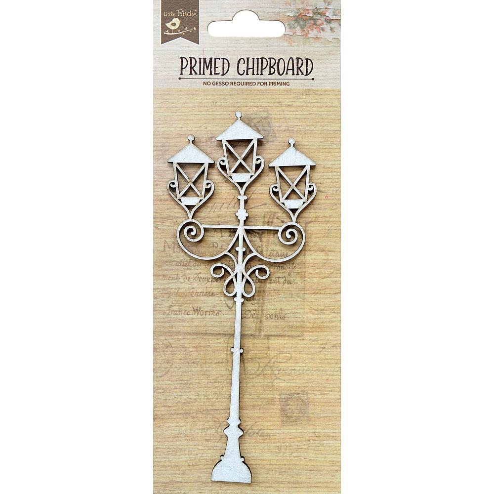 Little Birdie Primed Chipboard- Victorian Lamp Post