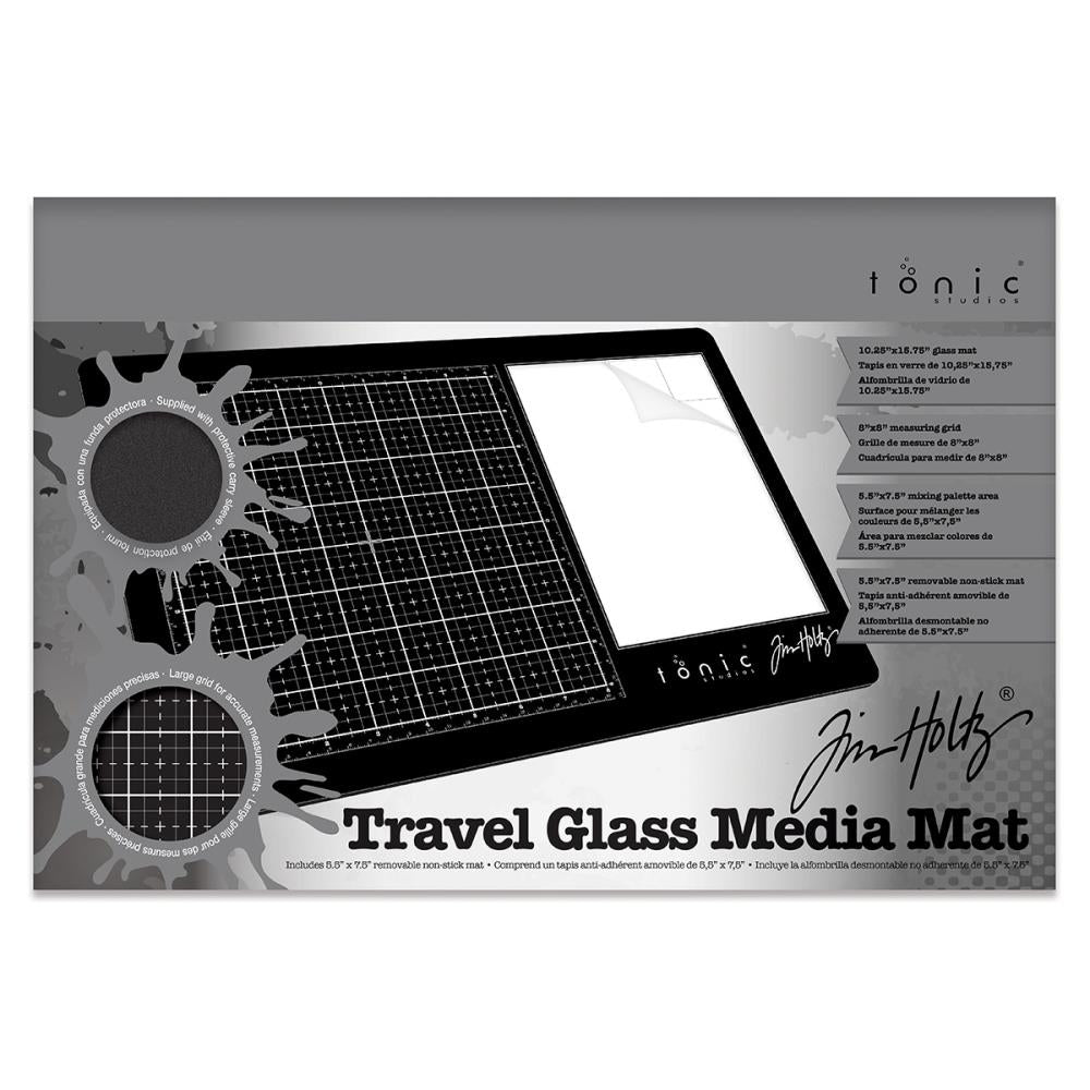 Tim Holtz Tonic Travel Glass Media Mat - 7.5" x 11"
