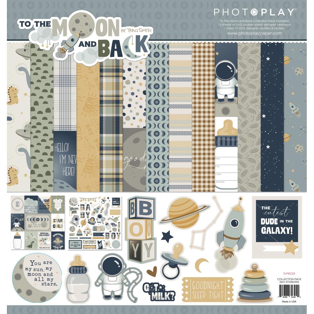 Photoplay 12x12 Double Sided Paper Pack - To The Moon and Back