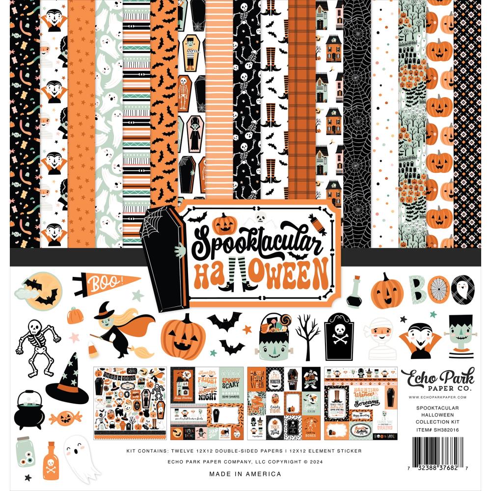 Echo Park 12x12 Double Sided Paper Pack - Spooktacular Halloween