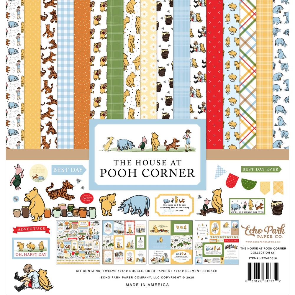 Echo Park 12x12 Double Sided Paper Pack - The House at Pooh Corner