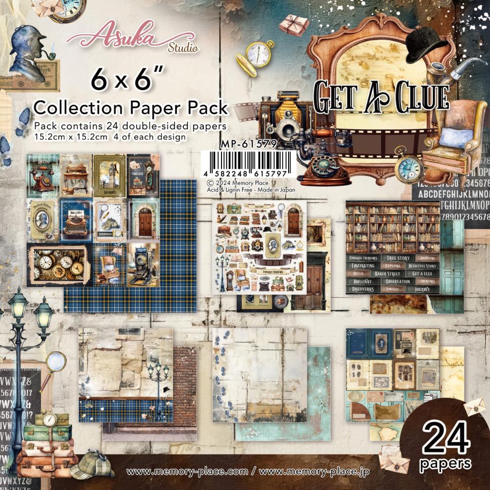 Asuka Studio 6x6 Collection Paper Pack - Get A Clue