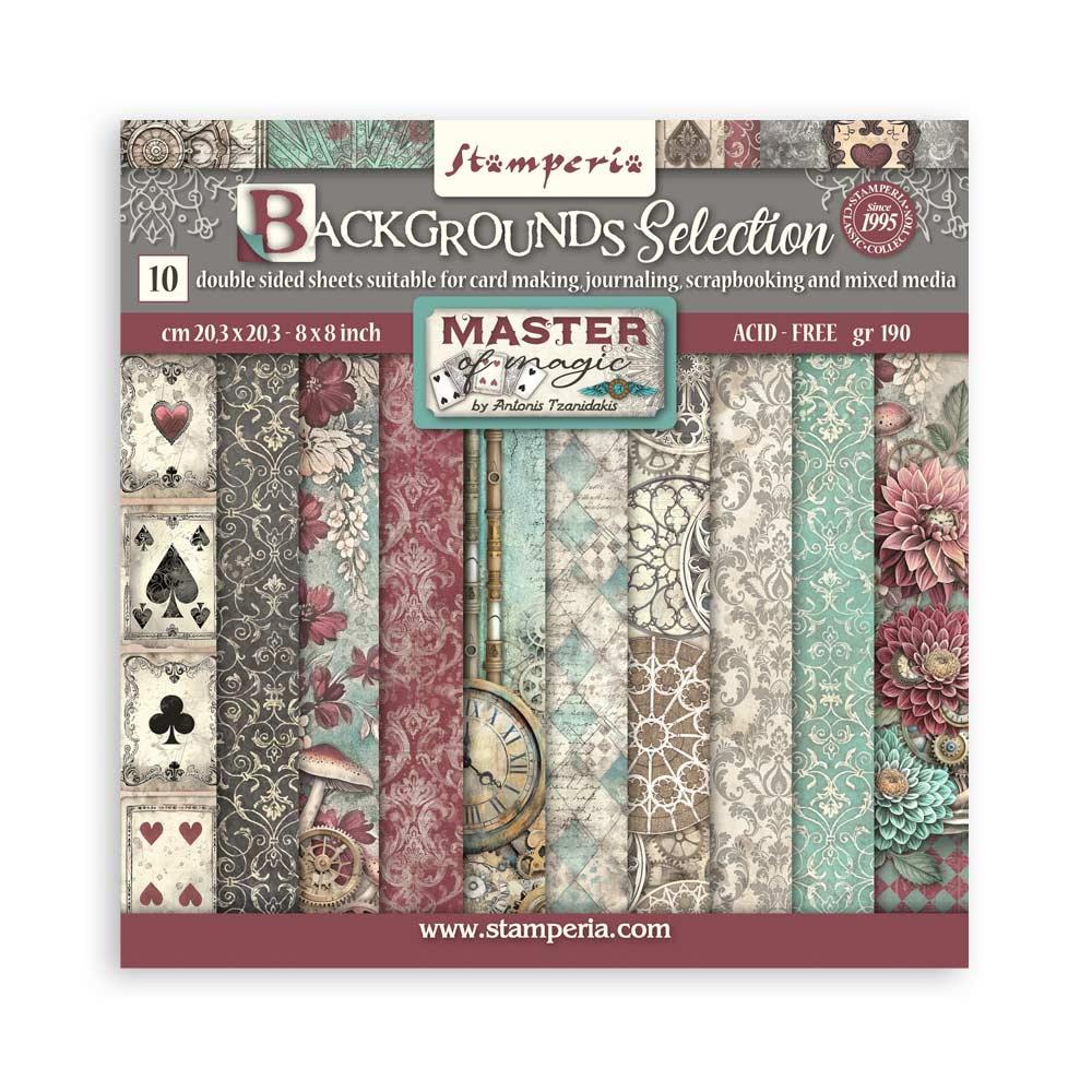 Stamperia 8x8 Paper Pack - Master of Magic Backgrounds