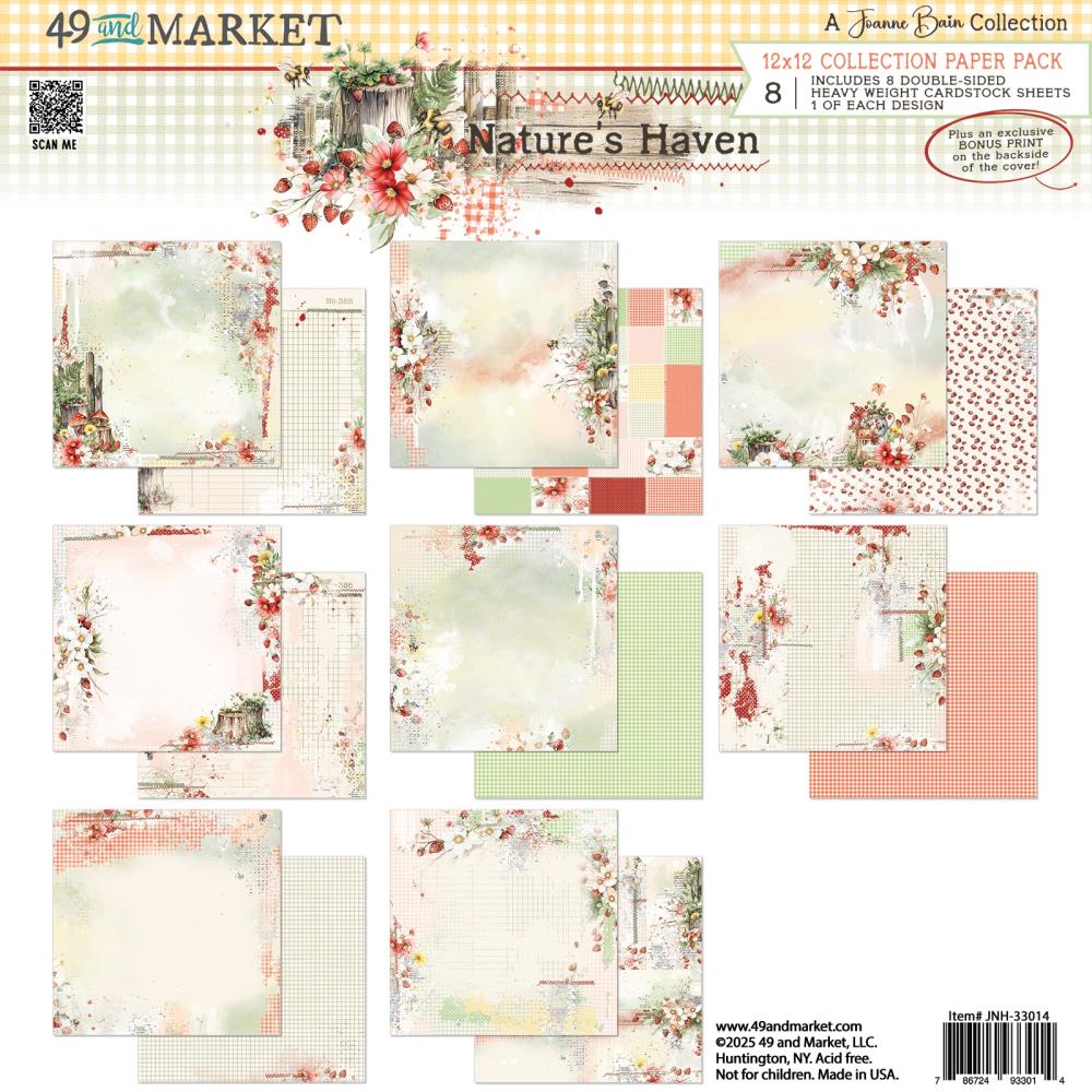 49 and Market 12x12 Double Sided Paper Pack - Nature's Haven