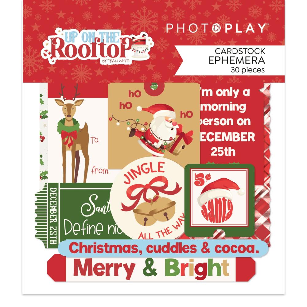 PhotoPlay Cardstock Ephemera- Up on the Rooftop 30 pcs