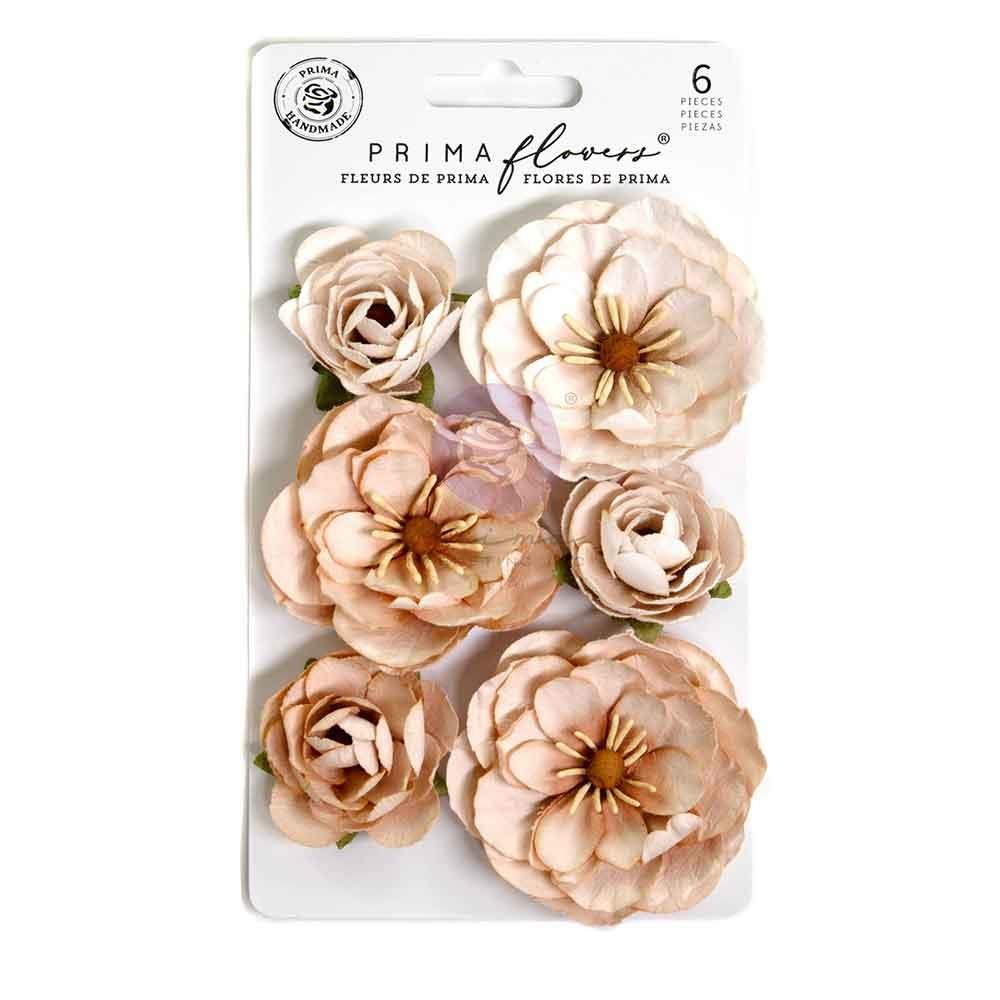 Prima Marketing Flowers 6pc - Pumpkin Dust- Bewitched
