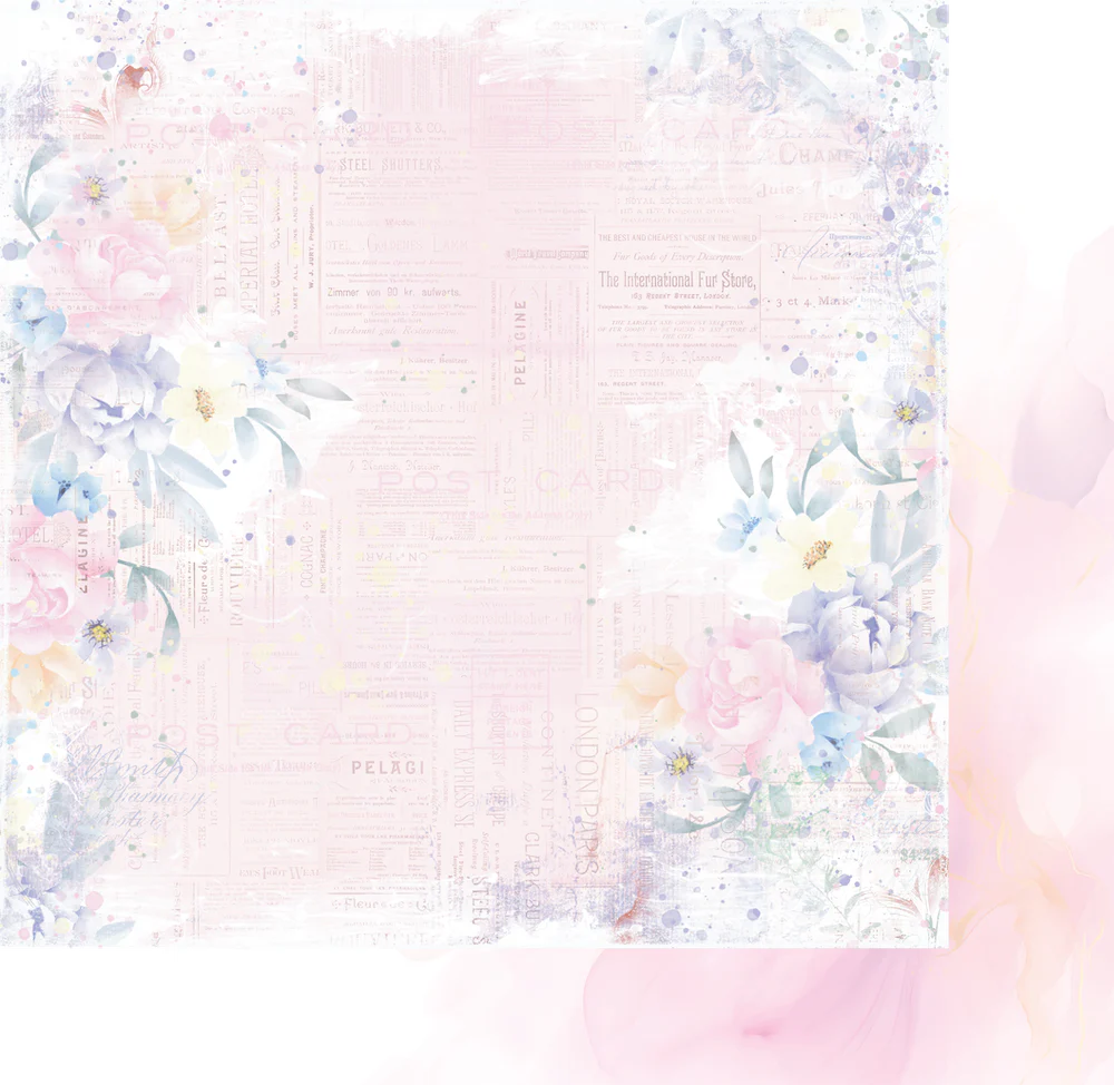 Uniquely Creative 12x12 Double Sided Paper- Heart & Soul- Be Happy