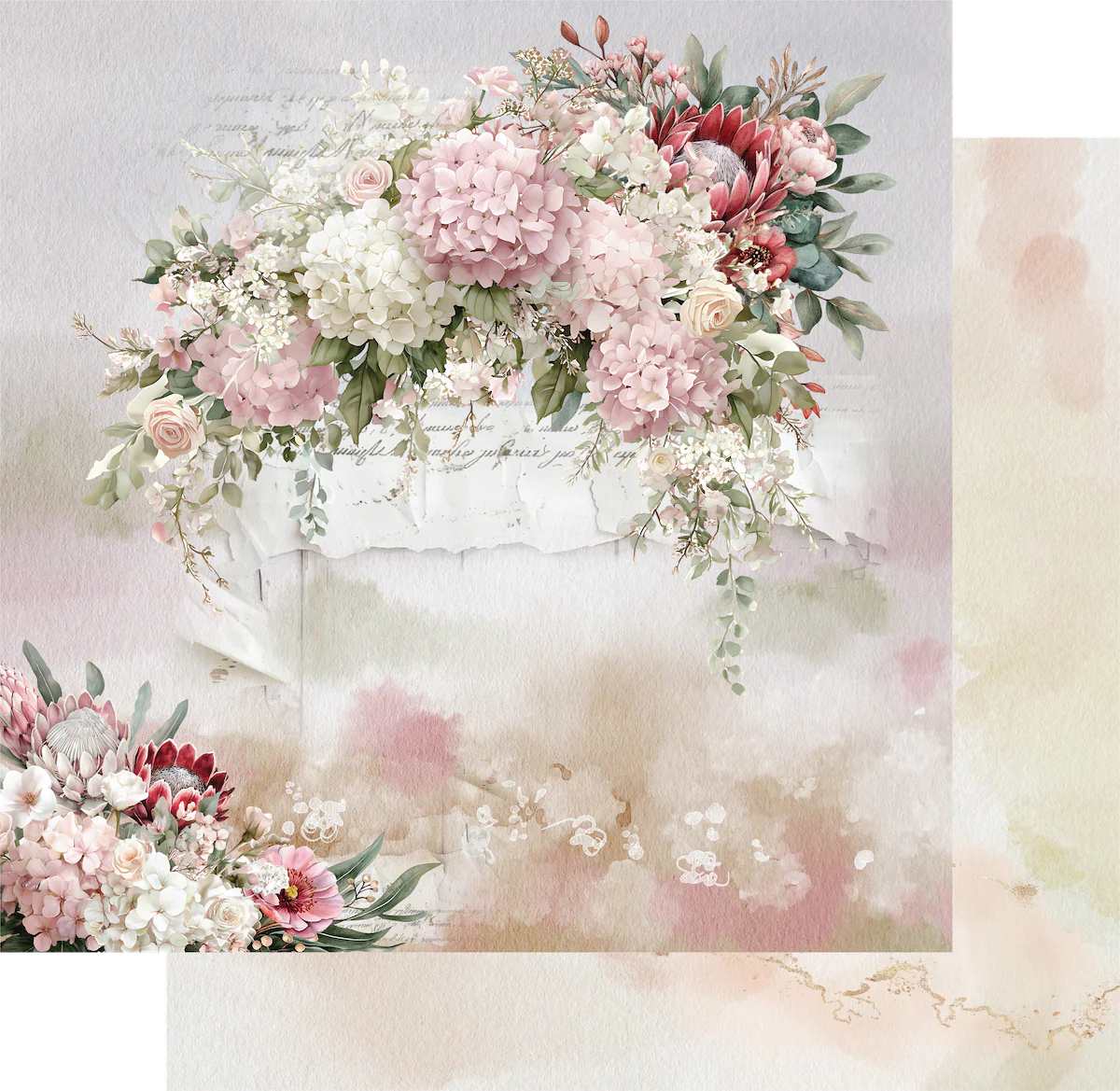 Uniquely Creative 12x12 Double Sided Paper- Paperbark Blooms- Matilda's Garden