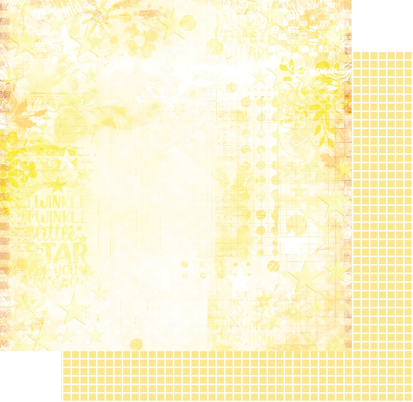 Uniquely Creative 12x12 Double Sided Paper - Written in the Stars- Star Dust