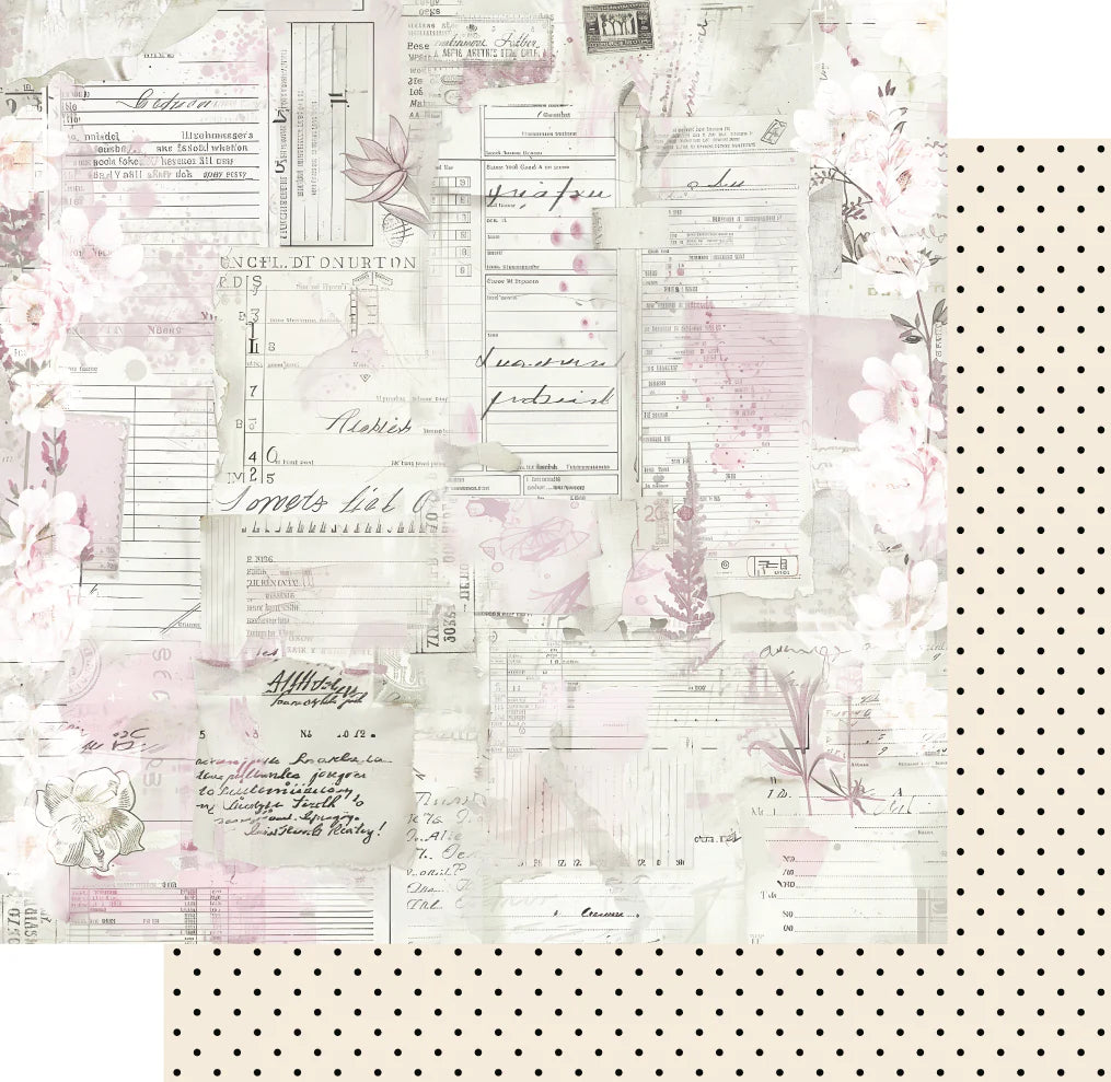 Uniquely Creative 12x12 Double Sided Paper- Vintage Walls- The Drawing Room