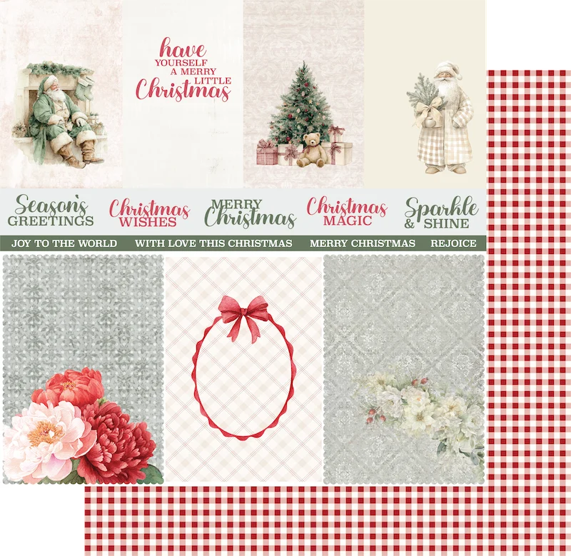Uniquely Creative 12x12 Double Sided Paper- Christmas Keepsakes- Festive Memories