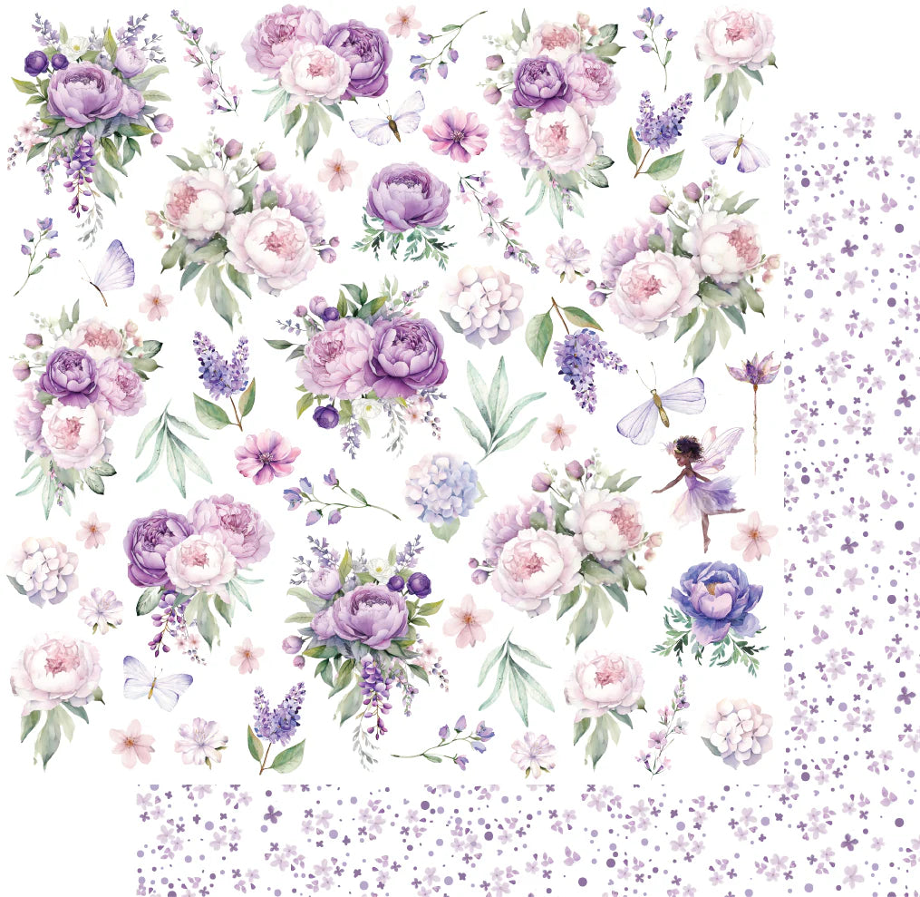 Uniquely Creative 12x12 Double Sided Paper - Serenity- Glimmer