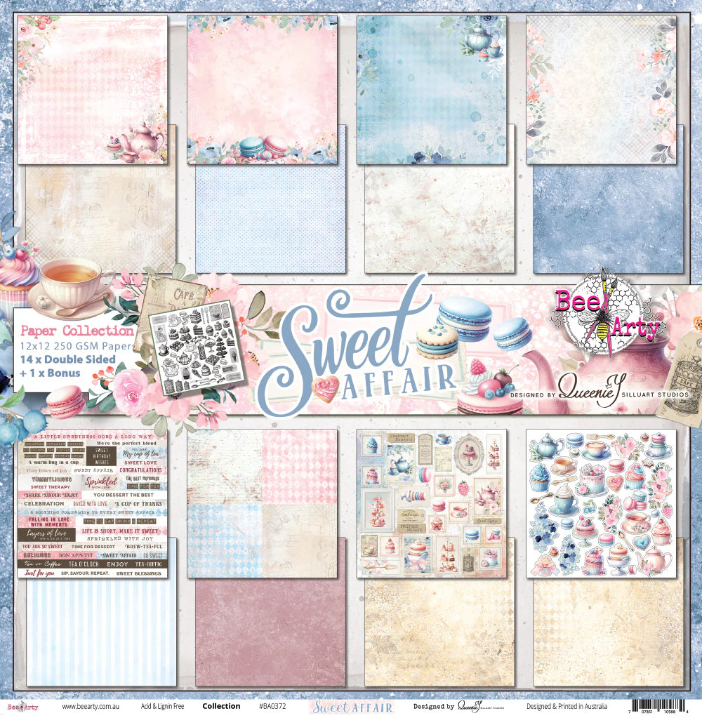 Bee Arty 12x12 Double Sided Paper Pack - Sweet Affair