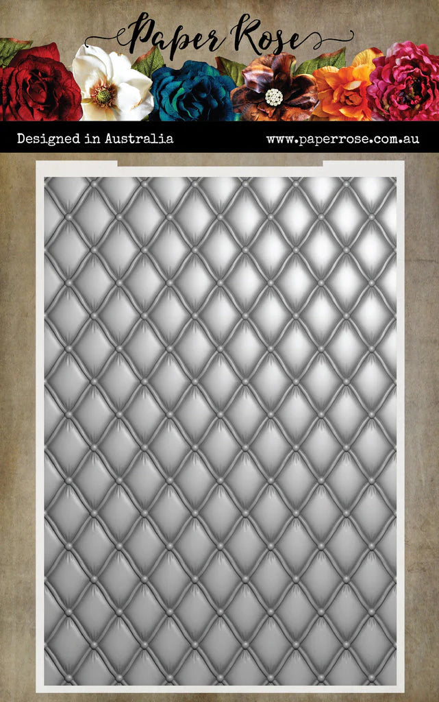Paper Rose Studio Embossing Folder- Tufted Elegance 3D Embossing Folder