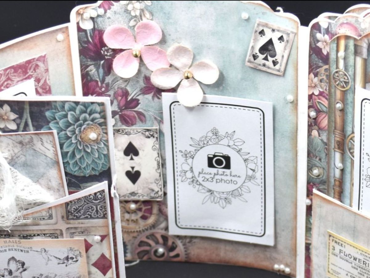 TK Paper Boutique Ready to Assemble Card Making Kit-Scallop Tag & Pocket Album