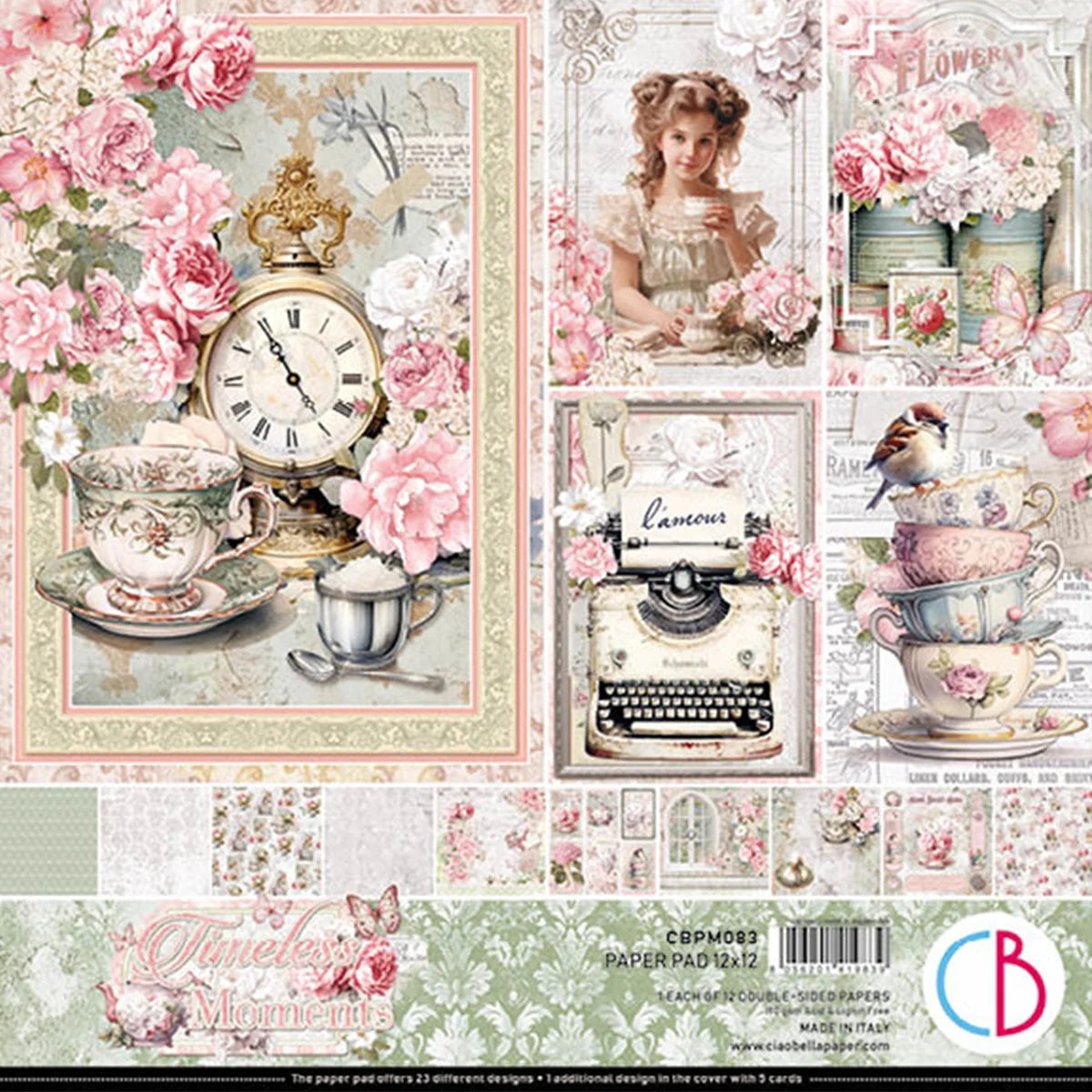 Ciao Bella 12x12 Double Sided Paper Pack- Timeless Moments