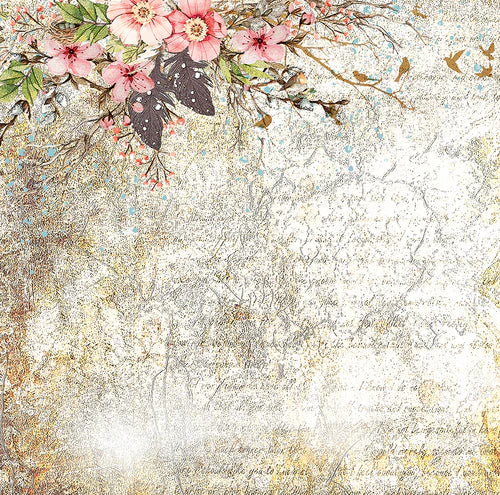 Bee Arty 12x12 Double Sided Paper - Robins Nest by Sue Smyth