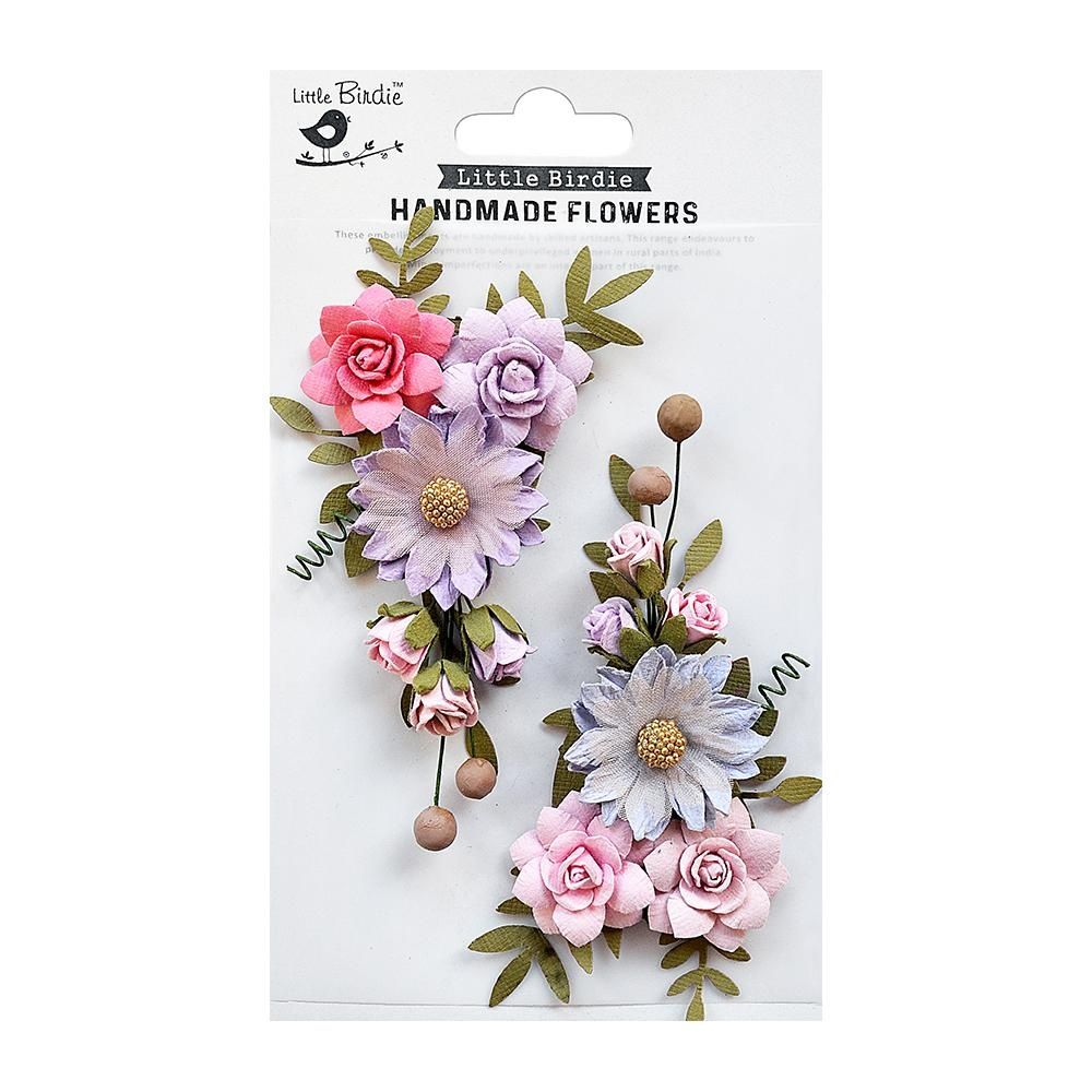 Little Birdie Fairy Rosa Handmade Paper Flowers- Fairy Sparkle