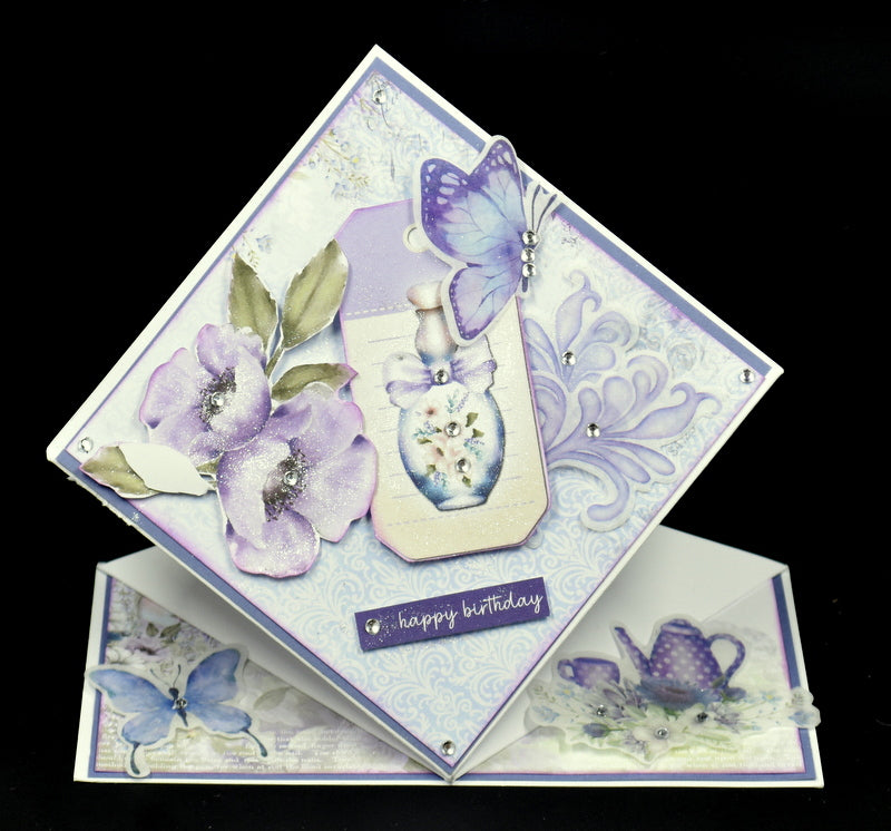 TK Paper Boutique Ready to Assemble Card Making Kit- Diamond Pop Up Cards.