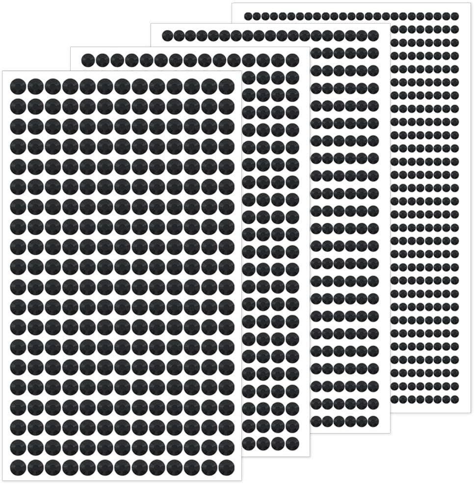 TK Paper Boutique Self Adhesive A5 Rhinestone Sheets- Black