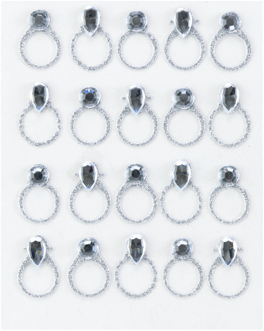 Jolee's Themed Stickers- Silver Wedding Ring Repeats