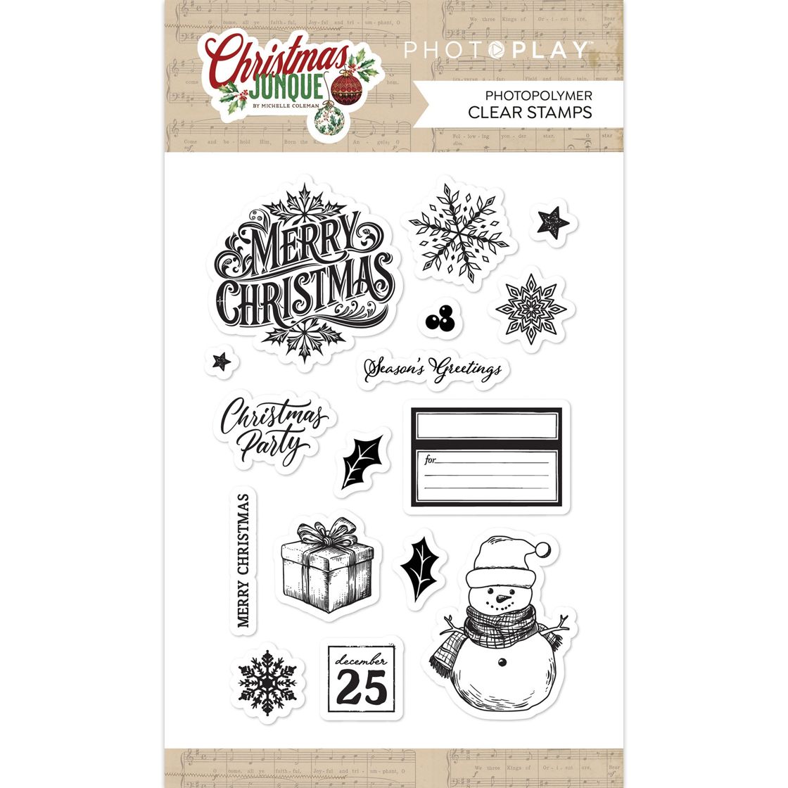 Photoplay Photopolymer Stamp Set - Christmas Junque