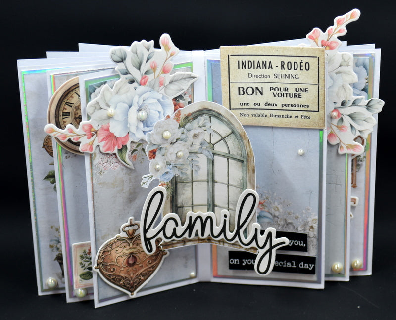 TK Paper Boutique Ready to Assemble Card Making Kit- Springy Pop-Up Card.