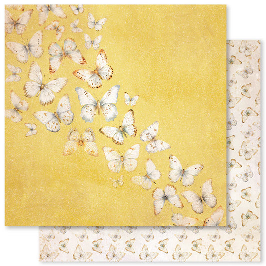 Paper Rose Studio 12x12 Double Sided Paper - Bees & Butterflies- Sheet E