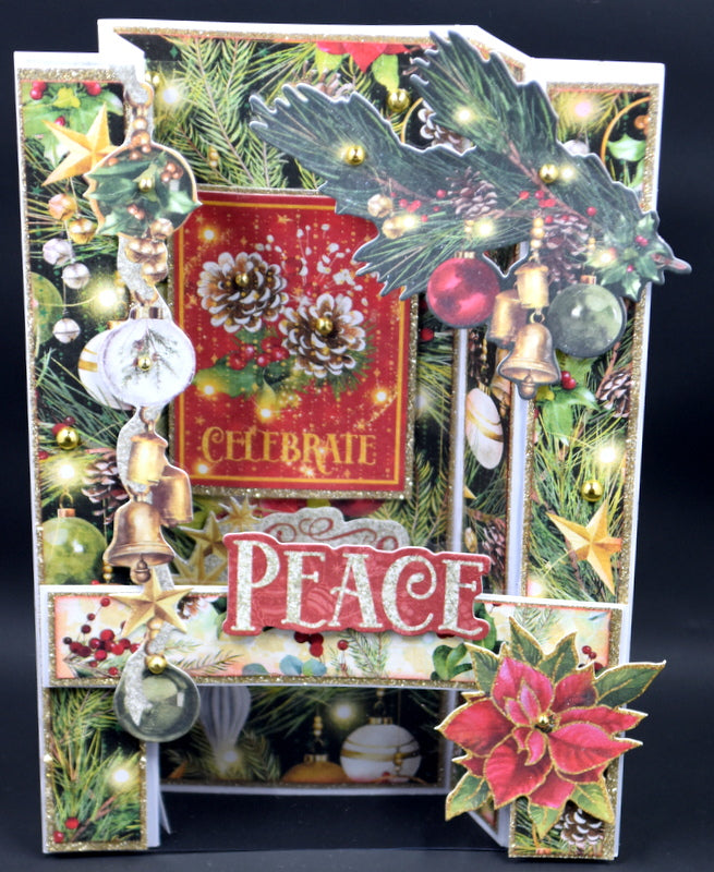 TK Paper Boutique Ready to Assemble Card Making KIt - Merry & Bright Bridge Fold Cards