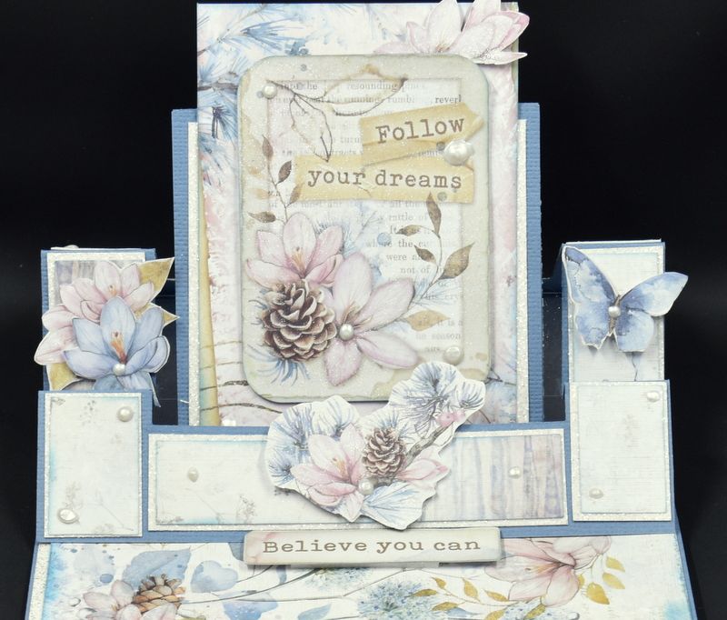 TK Paper Ready to Assemble Card Making Kit- Floating Swinging Easel Card
