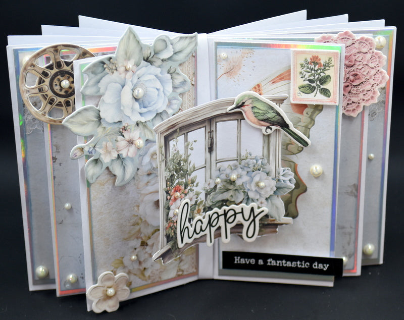 TK Paper Boutique Ready to Assemble Card Making Kit- Springy Pop-Up Card.