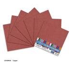 Couture Creations 12x12 Non Shed Glitter Cardstock- 120 gsm-Copper