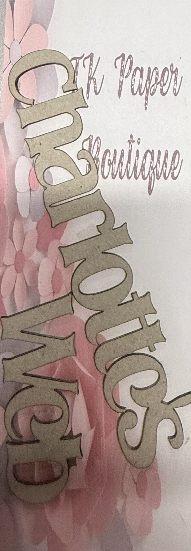 TK Paper Boutique Laser Chipboard - Charlottes Web