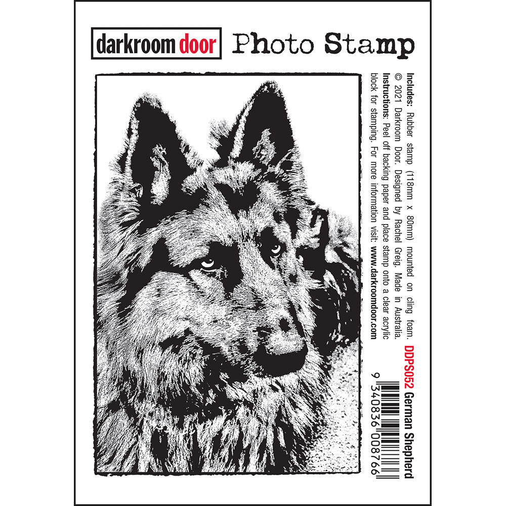 Darkroom Door Photo Stamp - German Shepherd