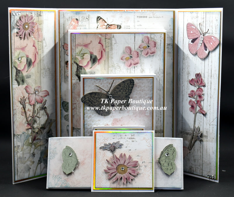 TK Paper Boutique Ready to Assemble Card Making Kit - Gatefold Pop Up Panel Cards