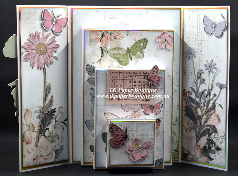 TK Paper Boutique Ready to Assemble Card Making Kit - Gatefold Pop Up Panel Cards