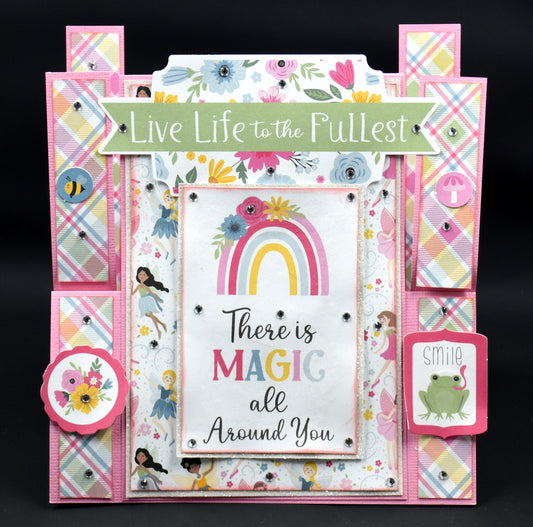 TK Paper Boutique Ready to Assemble Card Making Kit - Pronged Stepper Card