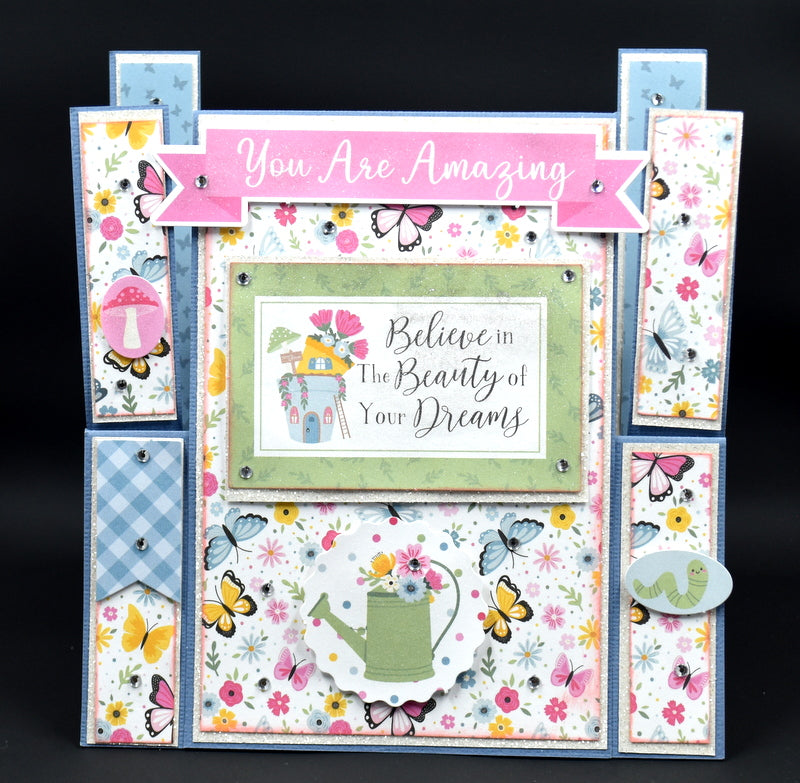 TK Paper Boutique Ready to Assemble Card Making Kit - Pronged Stepper Card
