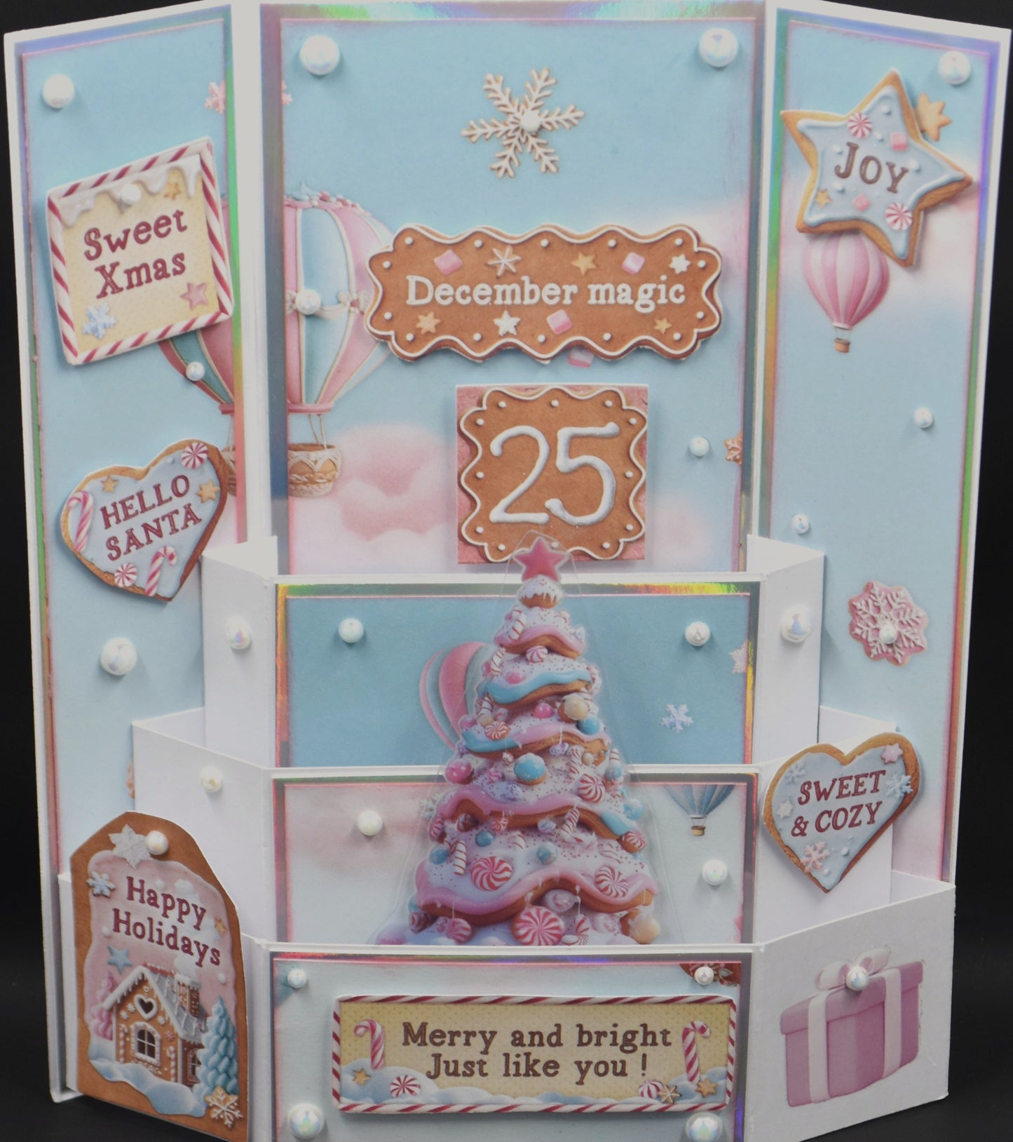 TK Paper Boutique Ready to Assemble Card Making Kit - Tiered Hexagon Pop Up Card