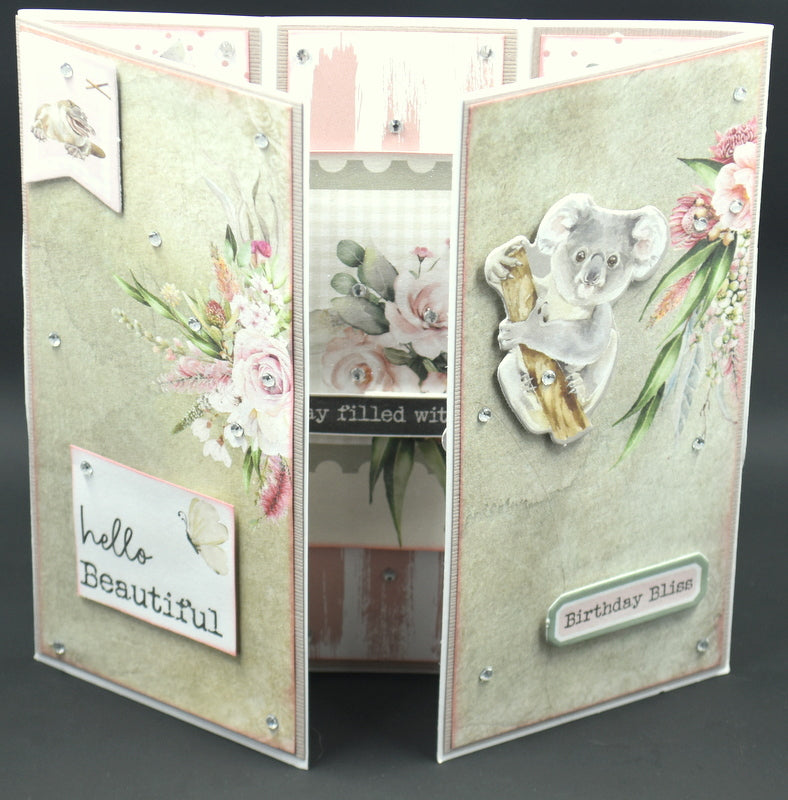 TK Paper Boutique Ready to Assemble Card Kit - Triple Panel Shutter Cards