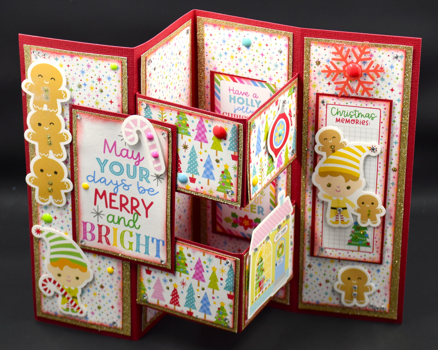 TK Paper Boutique Ready to Assemble Card Making Kit- 5x7 Four Panel Pop Out Card Kit