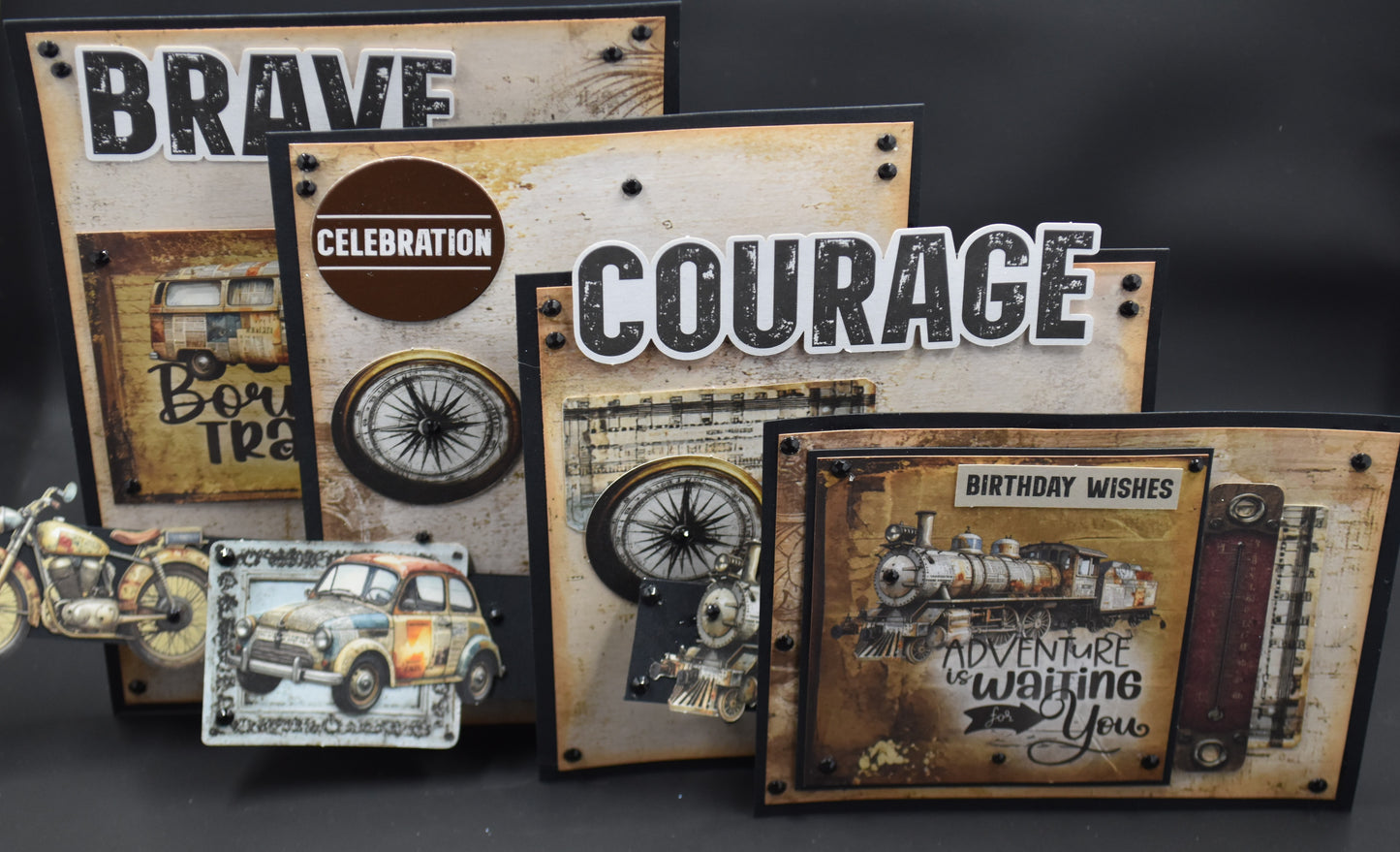TK Paper Boutique Ready to Assemble Card Making Kit-Triple Tiered Wiper Card Kit.