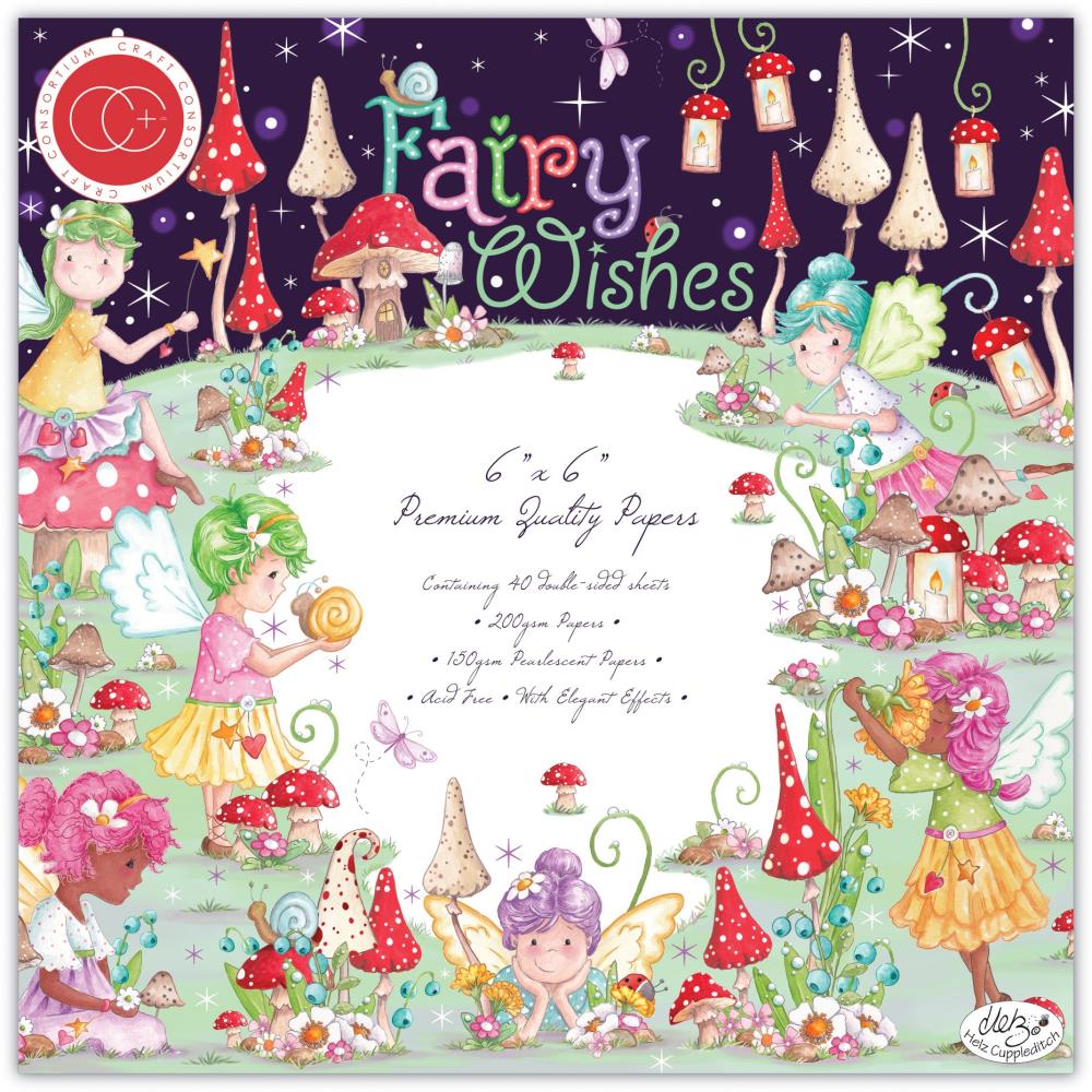 Craft Consortium 6x6 Paper Pad - Fairy Wishes