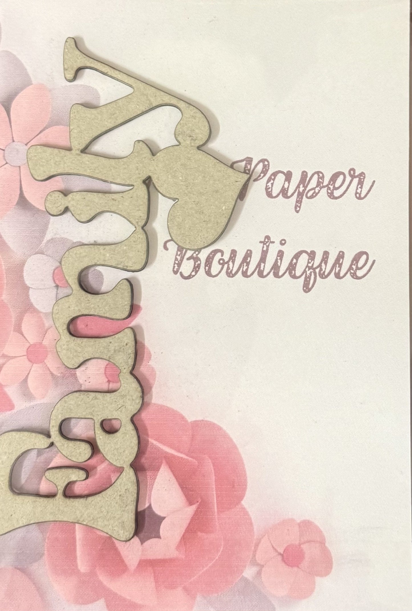 TK Paper Boutique Laser Chipboard Piece - Family